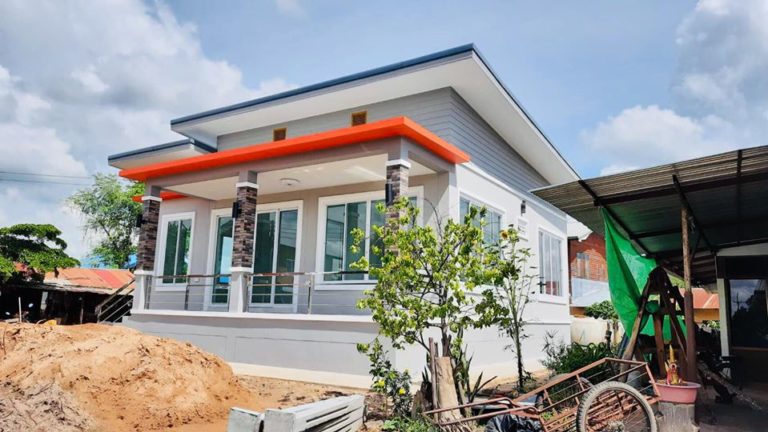 บ้านพักอาศับชั้นเดียว ขนาด 3 ห้องนอน 1 ห้องน้ำ สไตล์โมเดิร์นสวยๆ ...