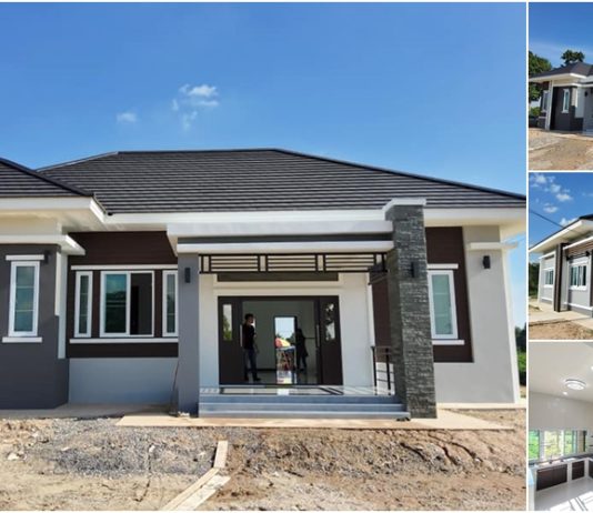 แนวโมเดิร์นทรอปิกครอล 3 ห้องนอน 2 ห้องน้ำ พื้นที่ใช้สอยรวม 175 ตารางเมตร