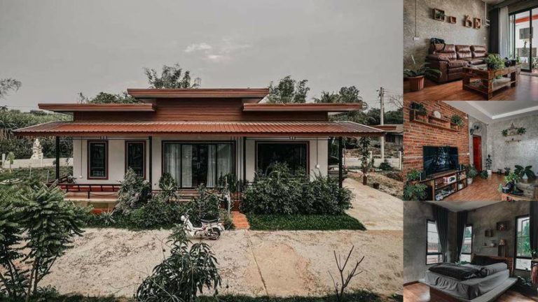 บ้านชั้นเดียวโมเดิร์น 2 ห้องนอน 2 ห้องน้ำ ตกแต่งสไตล์ลอทฟ์ | ไอเดีย ...